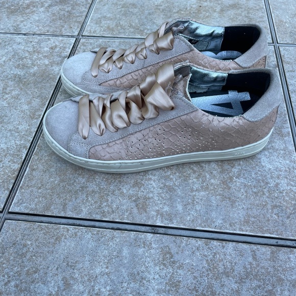 p448 john pink python snakeskin print sneakers - Picture 8 of 16